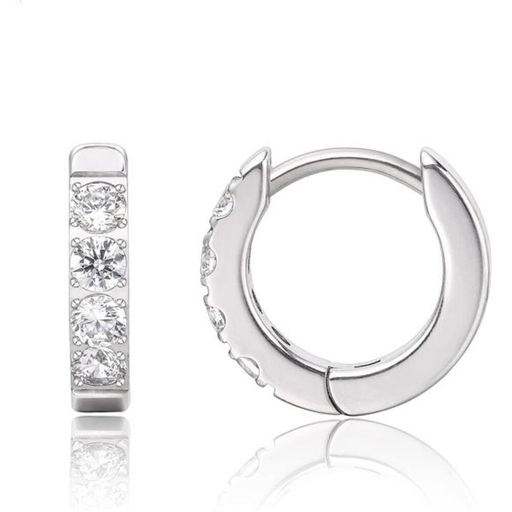 Pure Titanium Hypoallergenic Huggie Hoop Earrings for Women